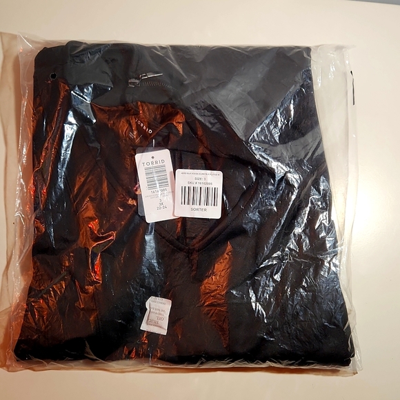 ❤️NWT TORRID FLUTED FIT & FLARE MINI DRESS - SCUBA BLACK MACHINE WASH SIZE 3X - Picture 5 of 11